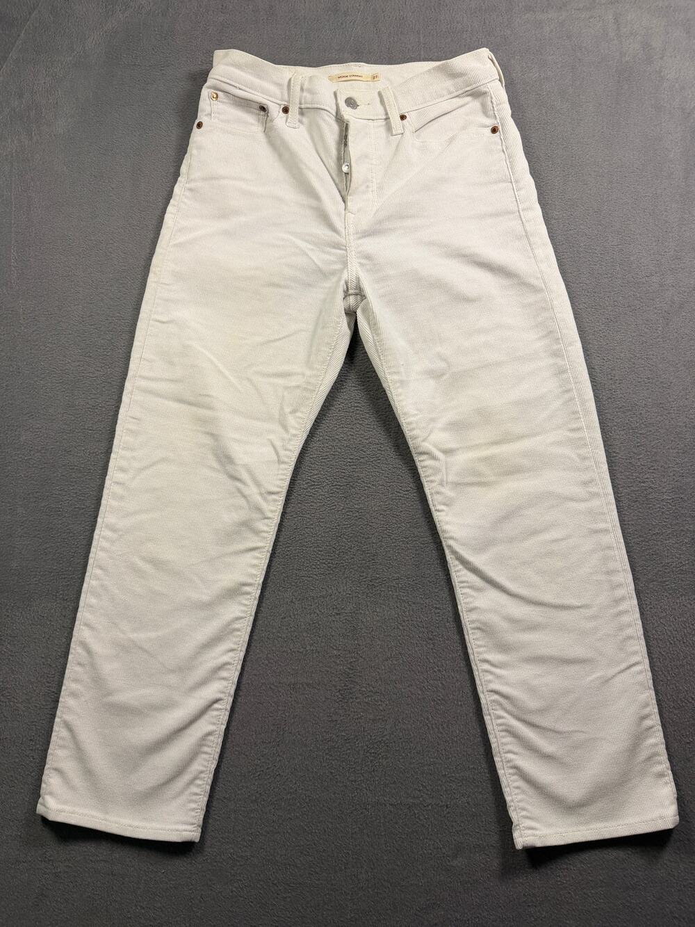 Levis Womens White Jeans Size 27 Straight Leg Denim Classic Stretch Everyday